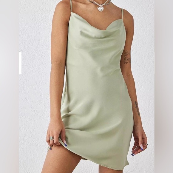 Urban Outfitters Dresses & Skirts - Urban outfitters Mallory Cowl Neck Slip Dress SZ M NWT